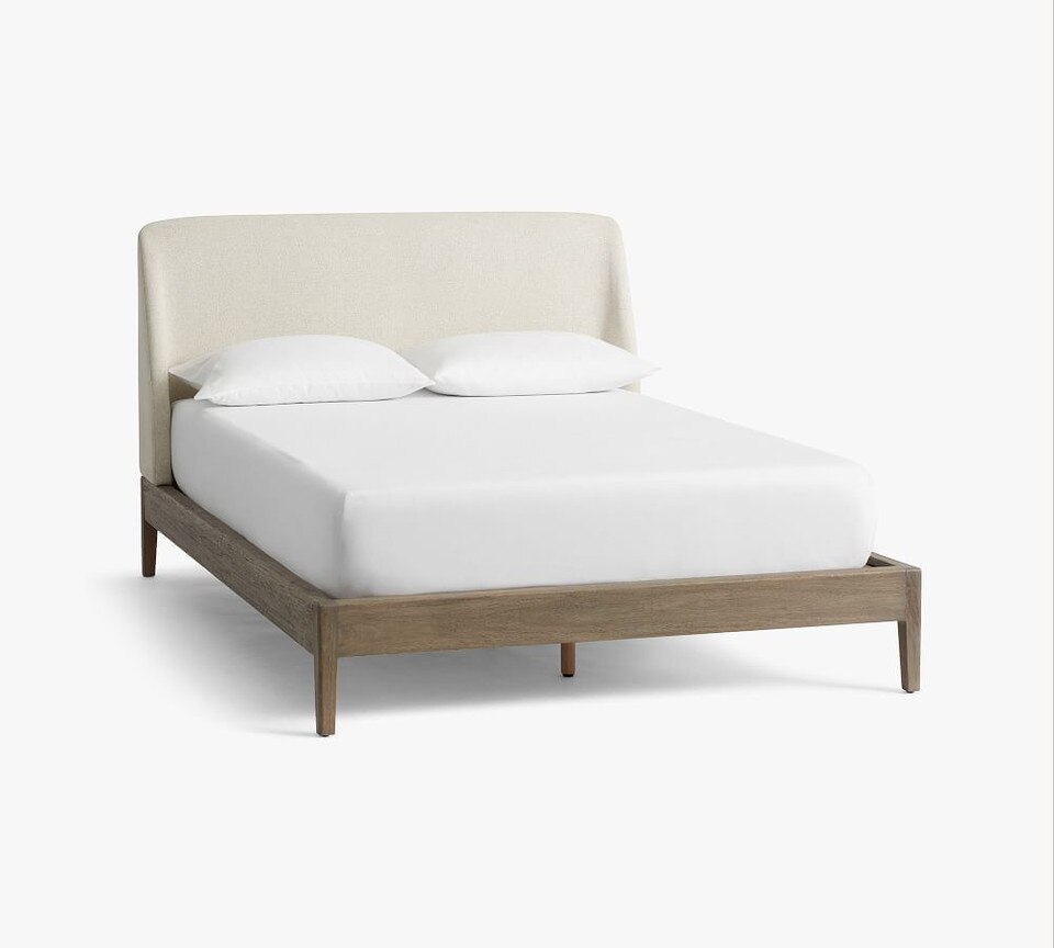 Layton Upholstered Platform Bed Pottery Barn Australia
